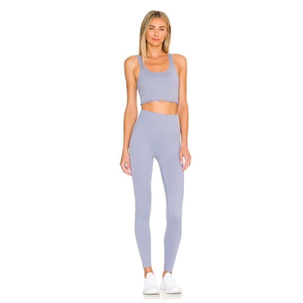 Spiritual Gangster Love Sculpt Seamless Legging ribbed gym high waist lavender